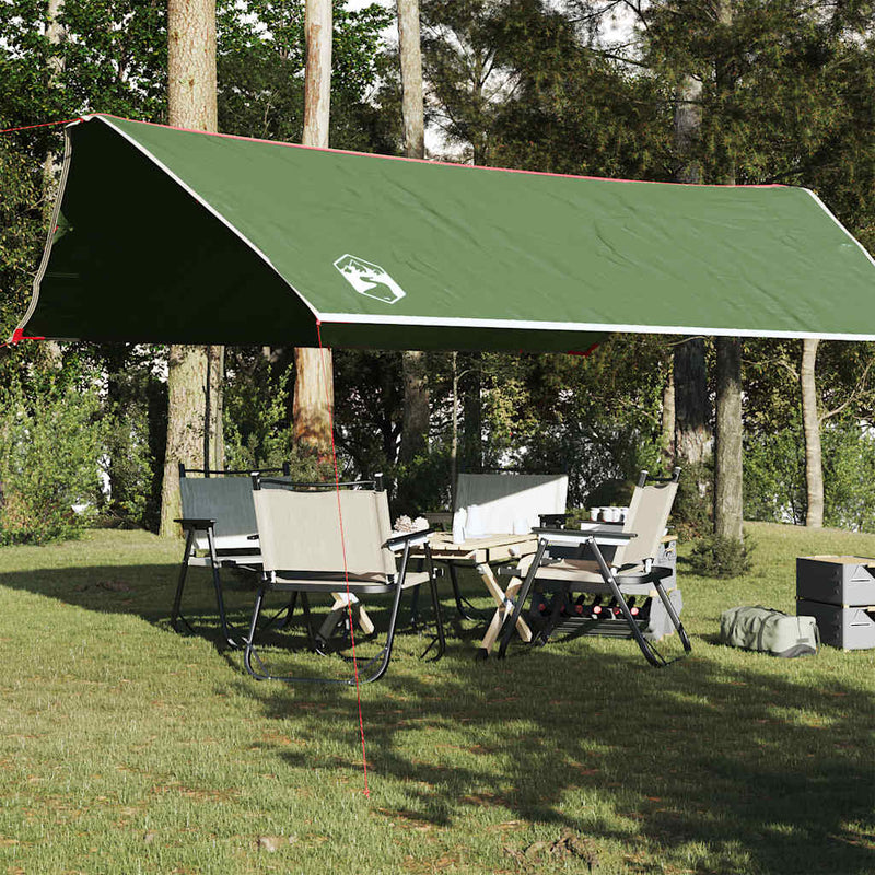 Afbeelding laden in galerijviewer, Vidaxl kampeerluifel waterdicht 500x294 cm groen

