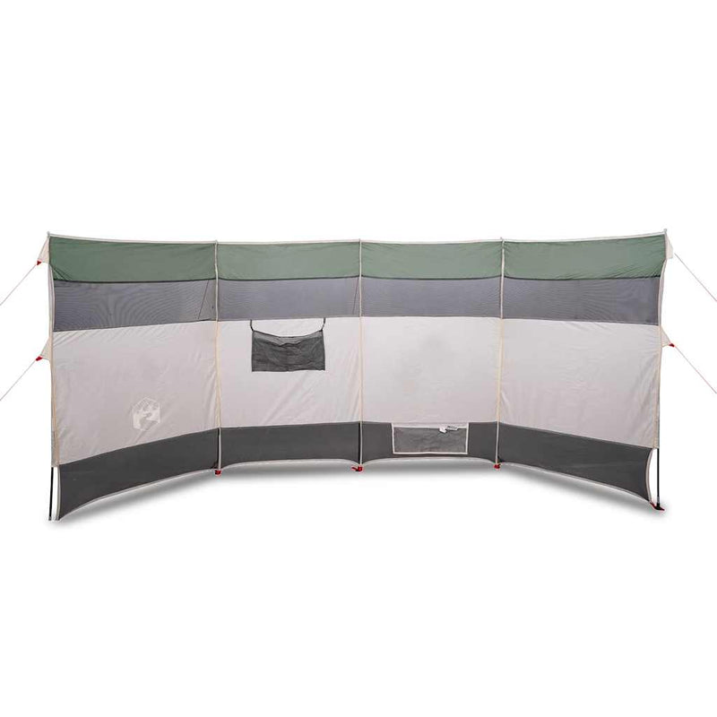 Afbeelding laden in galerijviewer, Vidaxl windscherm camping waterdicht 366x152x152 cm groen
