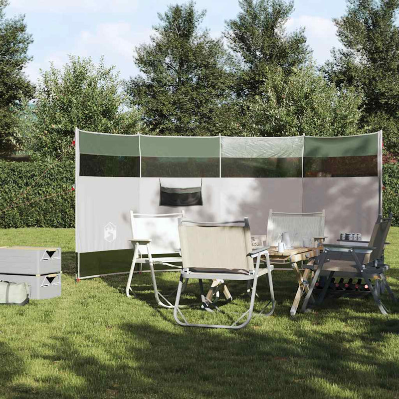 Afbeelding laden in galerijviewer, Vidaxl windscherm camping waterdicht 366x152x152 cm groen
