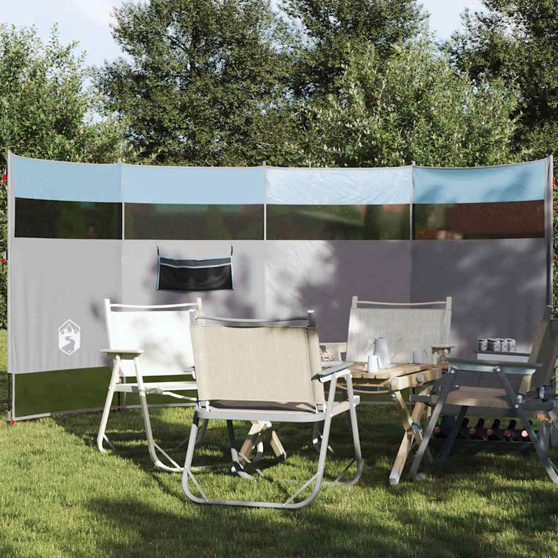 Afbeelding laden in galerijviewer, Vidaxl windscherm camping waterdicht 366x152x152 cm blauw
