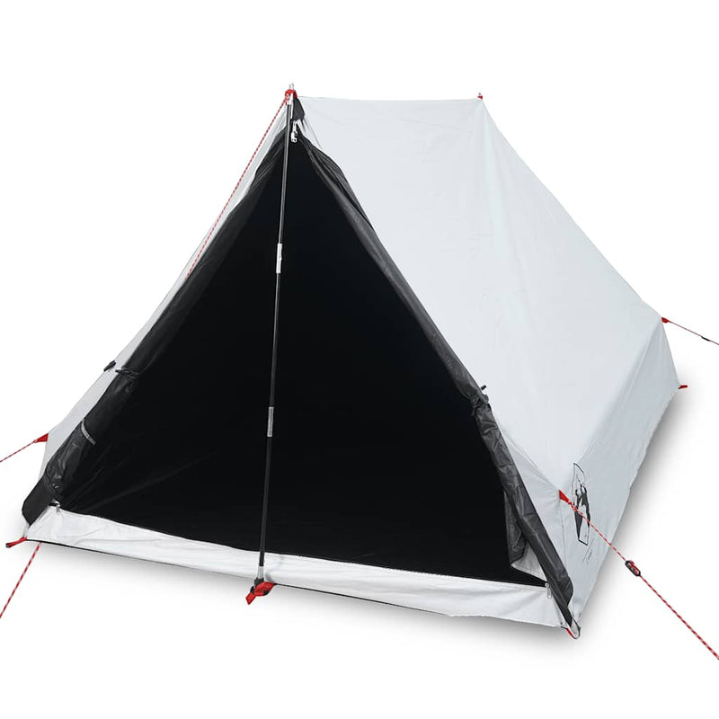 Afbeelding laden in galerijviewer, Vidaxl tent a-frame 2-persoons waterdicht verduisterend stof wit
