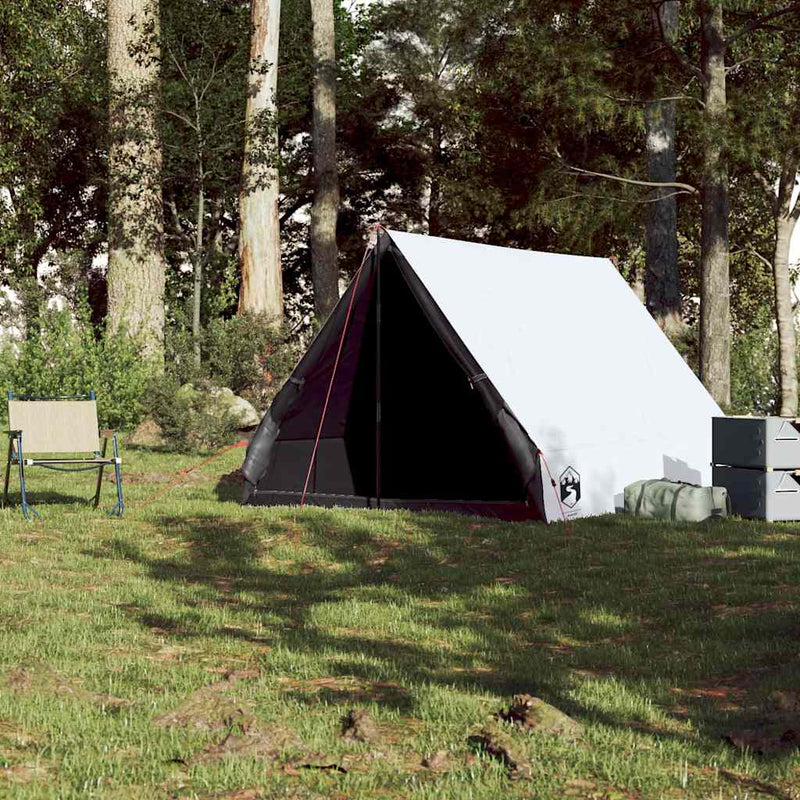 Afbeelding laden in galerijviewer, Vidaxl tent a-frame 2-persoons waterdicht verduisterend stof wit
