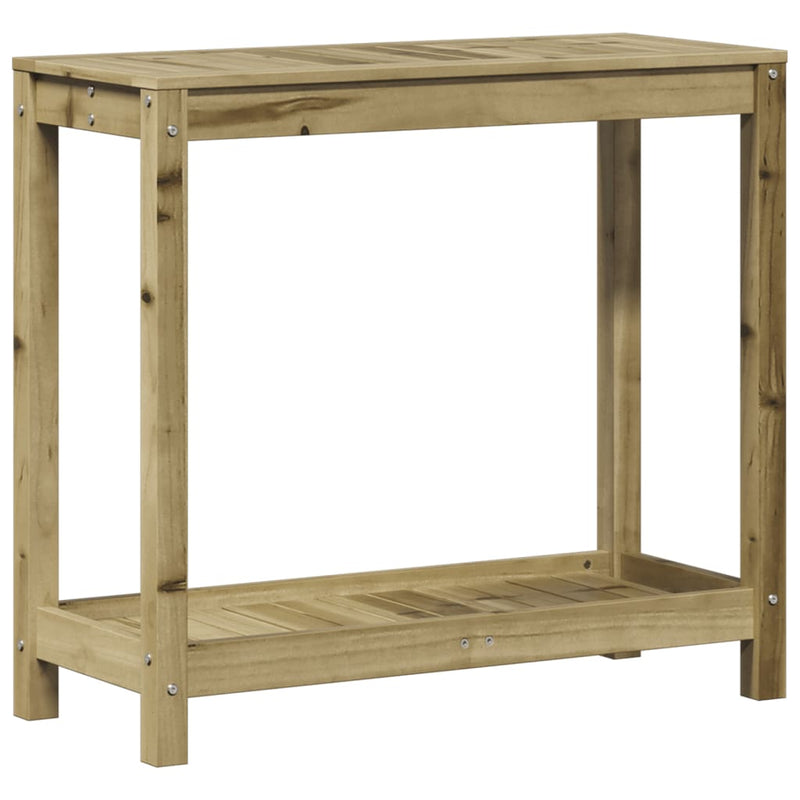 Afbeelding laden in galerijviewer, Vidaxl oppottafel met schap 82,5x35x75 cm geïmpregneerd grenenhout
