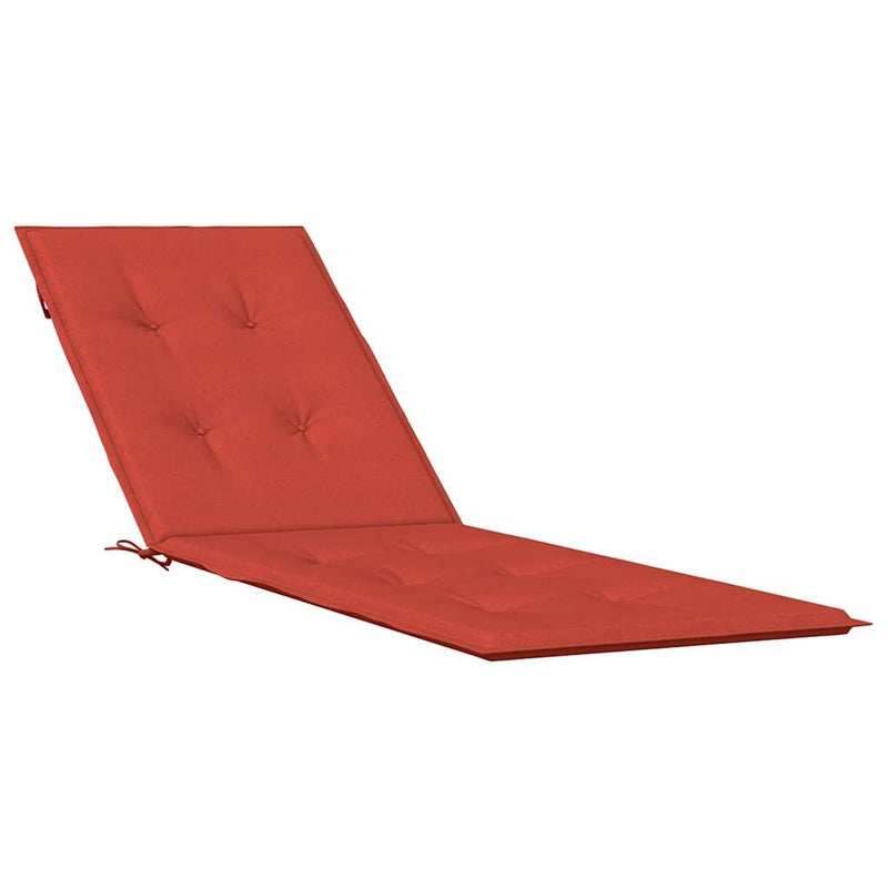 Afbeelding laden in galerijviewer, Vidaxl terrasstoelkussen (75+105) x 50 x 4 cm stof gemêleerd rood
