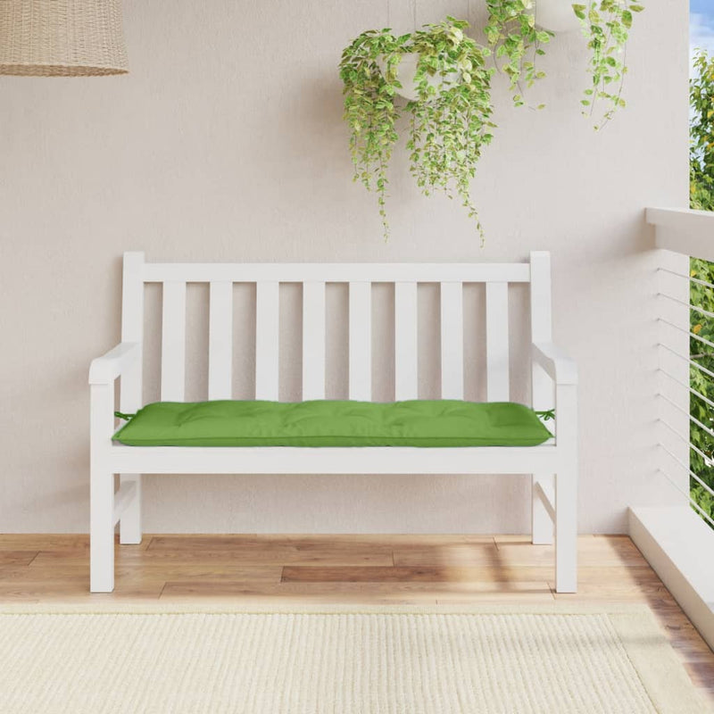 Afbeelding laden in galerijviewer, Vidaxl tuinbankkussen 120x50x7 cm stof gemêleerd groen
