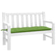 Vidaxl tuinbankkussen 120x50x7 cm stof gemêleerd groen