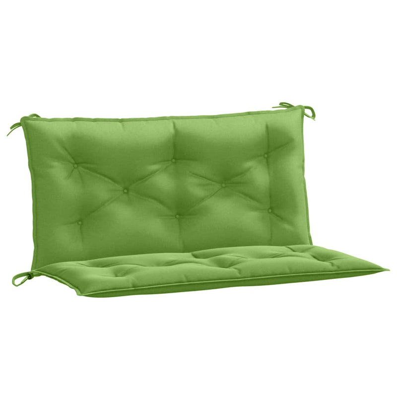 Afbeelding laden in galerijviewer, Vidaxl tuinbankkussens 2 st 100x50x7 cm stof gemêleerd groen
