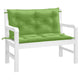 Vidaxl tuinbankkussens 2 st 100x50x7 cm stof gemêleerd groen