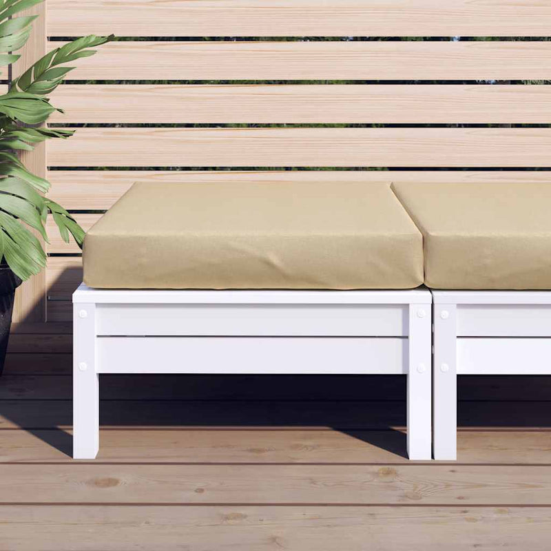 Afbeelding laden in galerijviewer, Vidaxl palletkussen 60x60x9,5 cm stof gemêleerd beige

