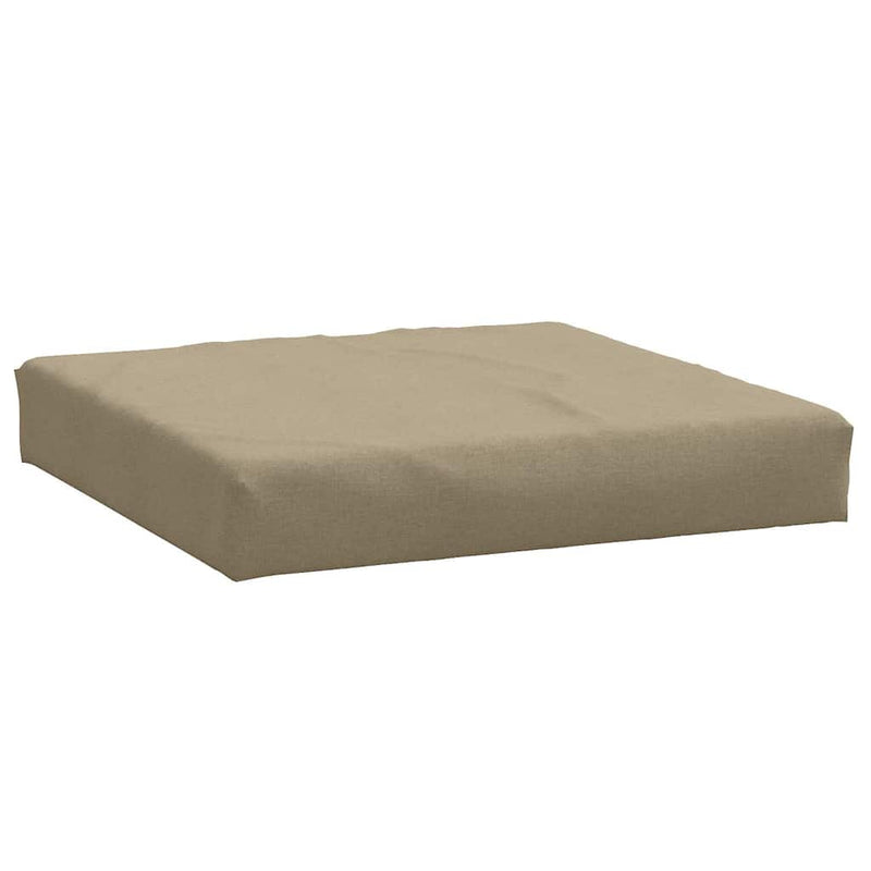 Afbeelding laden in galerijviewer, Vidaxl palletkussen 60x60x9,5 cm stof gemêleerd taupe
