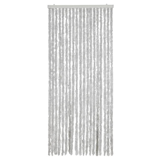 Vidaxl vliegengordijn 56x185 cm chenille grijs