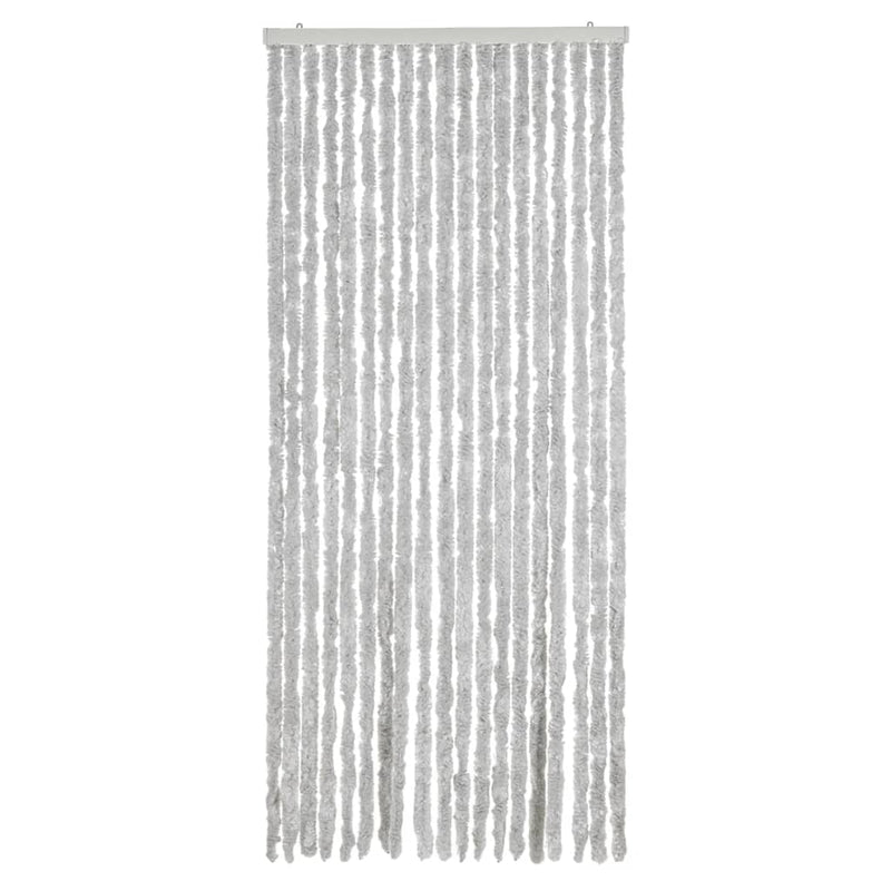 Afbeelding laden in galerijviewer, Vidaxl vliegengordijn 56x185 cm chenille grijs
