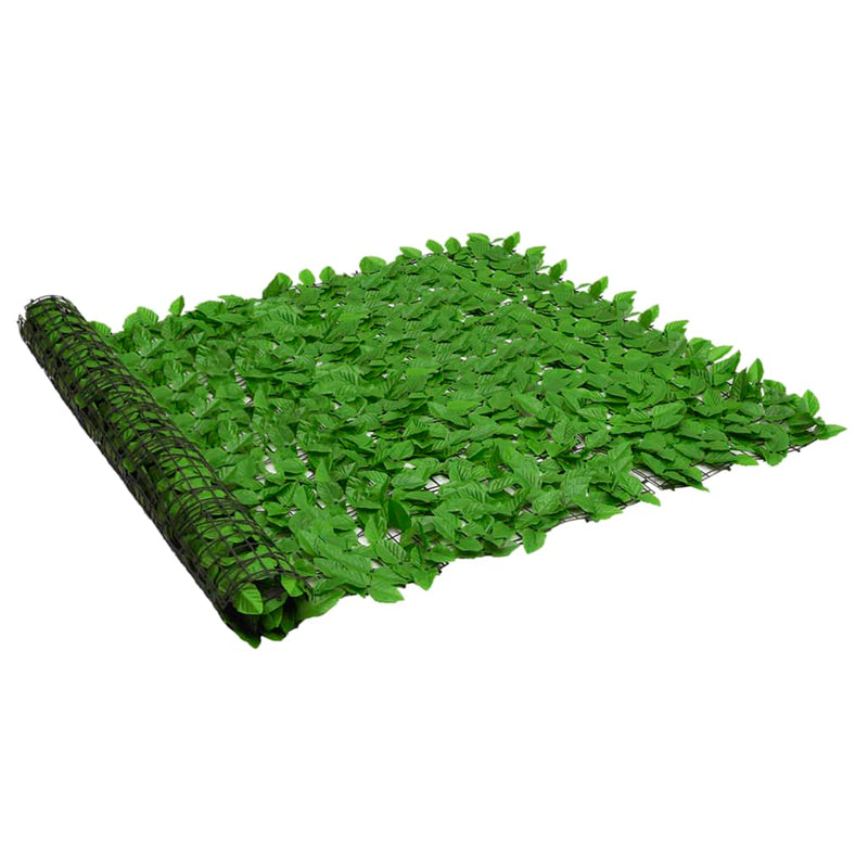 Afbeelding laden in galerijviewer, Vidaxl balkonscherm met groene bladeren 300x150 cm
