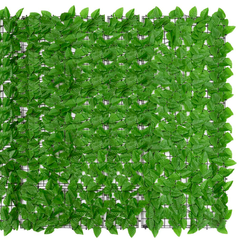 Afbeelding laden in galerijviewer, Vidaxl balkonscherm met groene bladeren 300x150 cm
