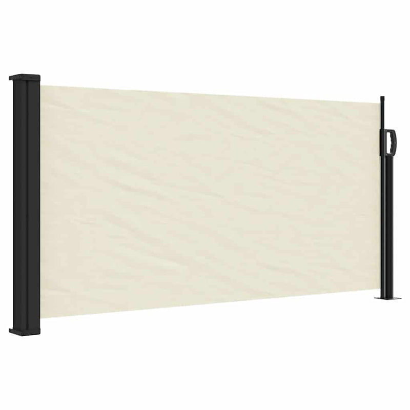 Afbeelding laden in galerijviewer, Vidaxl windscherm uittrekbaar 100x300 cm crèmekleurig
