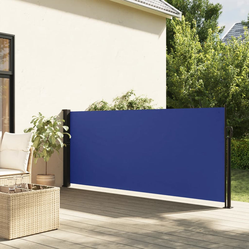 Afbeelding laden in galerijviewer, Vidaxl windscherm uittrekbaar 100x300 cm blauw

