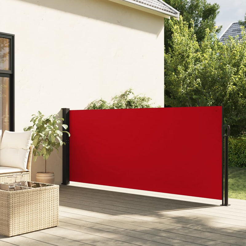 Afbeelding laden in galerijviewer, Vidaxl windscherm uittrekbaar 100x300 cm rood
