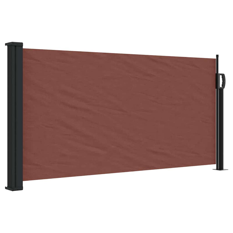 Afbeelding laden in galerijviewer, Vidaxl windscherm uittrekbaar 100x300 cm bruin
