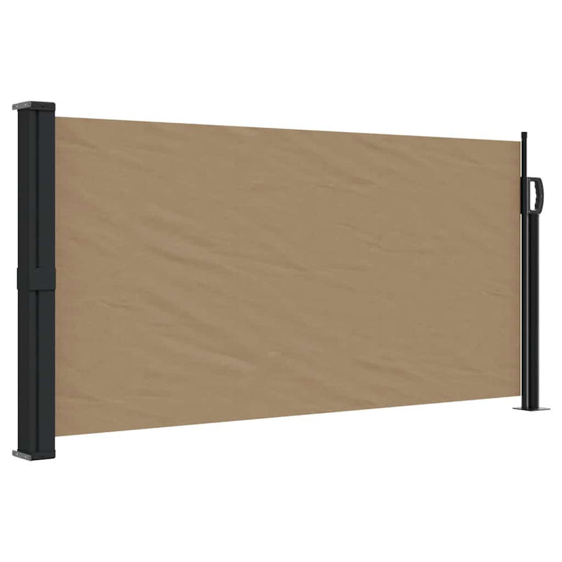 Afbeelding laden in galerijviewer, Vidaxl windscherm uittrekbaar 100x300 cm taupe
