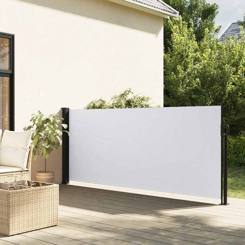 Afbeelding laden in galerijviewer, Vidaxl windscherm uittrekbaar 117x300 cm wit
