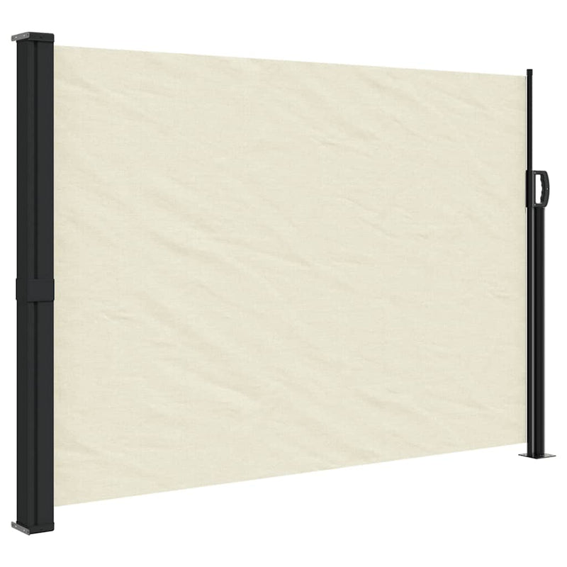 Afbeelding laden in galerijviewer, Vidaxl windscherm uittrekbaar 140x300 cm crèmekleurig
