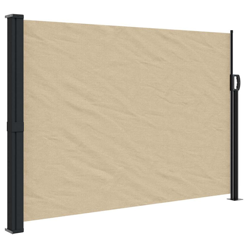 Afbeelding laden in galerijviewer, Vidaxl windscherm uittrekbaar 140x300 cm beige
