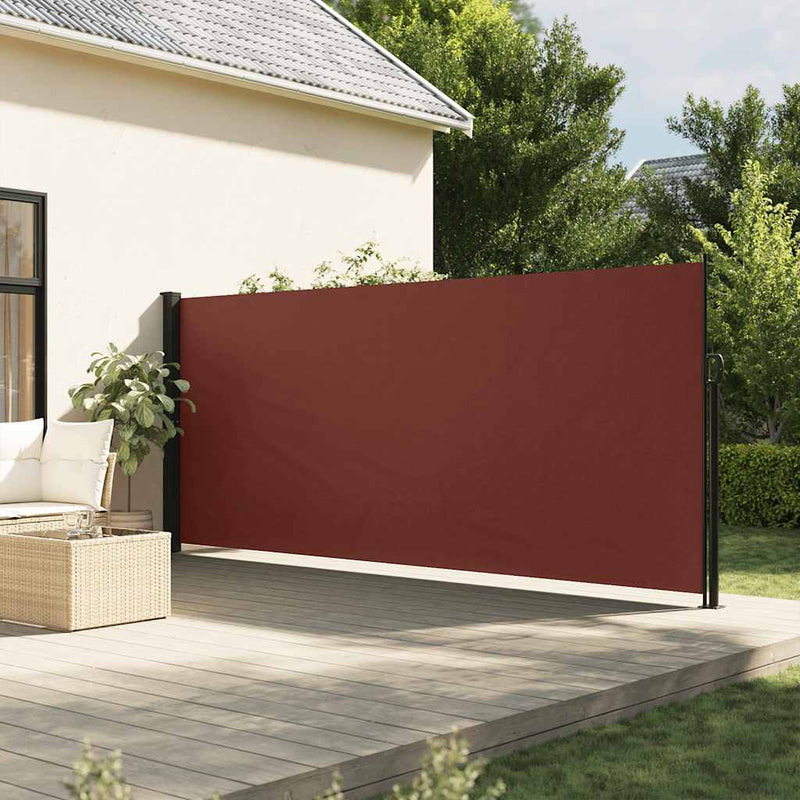 Afbeelding laden in galerijviewer, Vidaxl windscherm uittrekbaar 160x300 cm bruin
