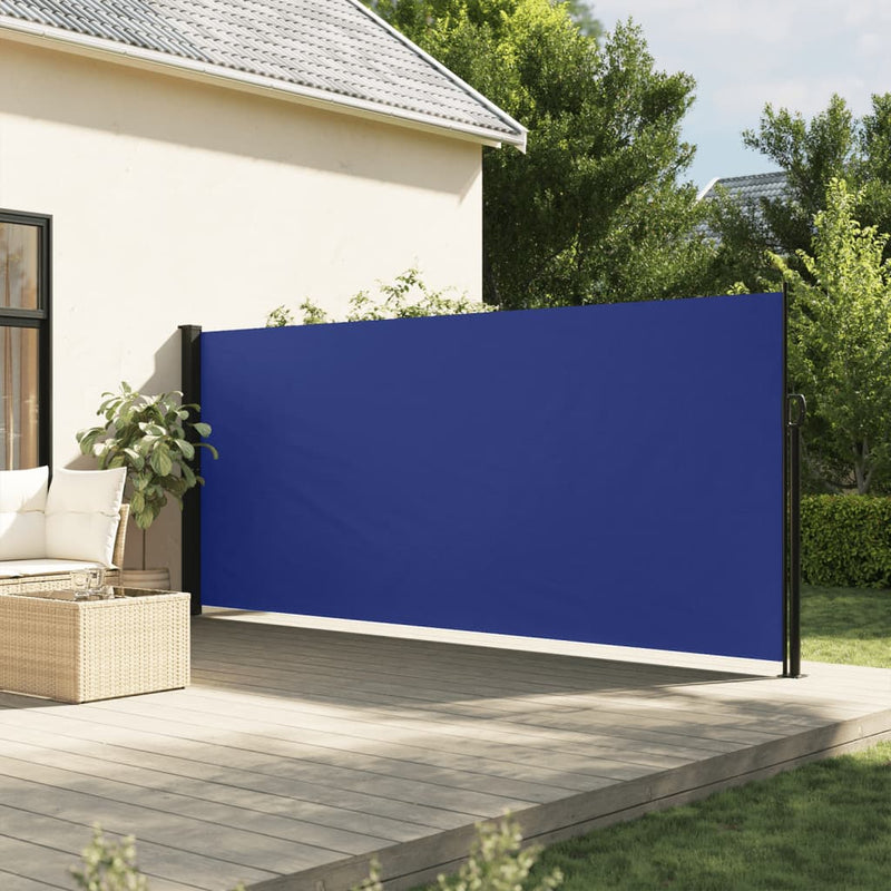Afbeelding laden in galerijviewer, Vidaxl windscherm uittrekbaar 180x300 cm blauw
