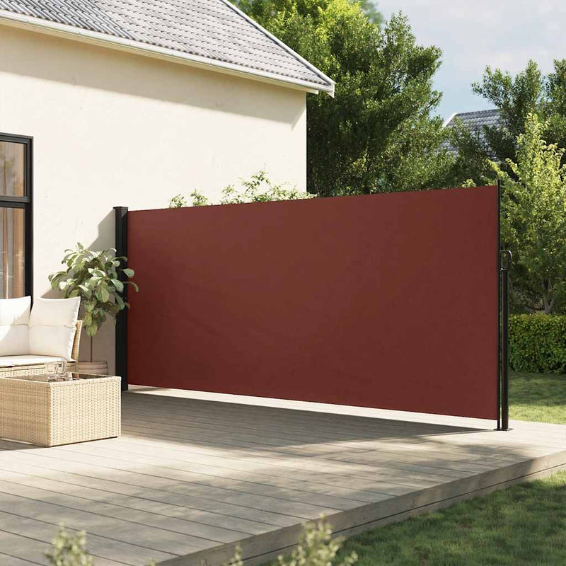 Afbeelding laden in galerijviewer, Vidaxl windscherm uittrekbaar 180x300 cm bruin
