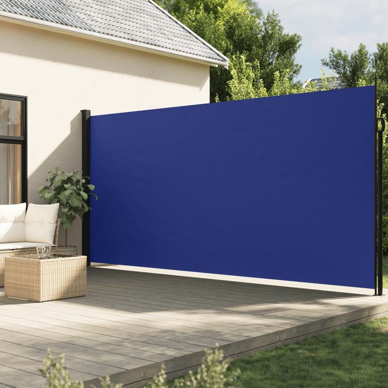 Afbeelding laden in galerijviewer, Vidaxl windscherm uittrekbaar 200x300 cm blauw
