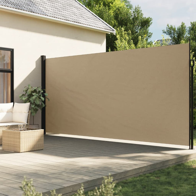 Afbeelding laden in galerijviewer, VidaXL Windscherm uittrekbaar 200x300 cm beige
