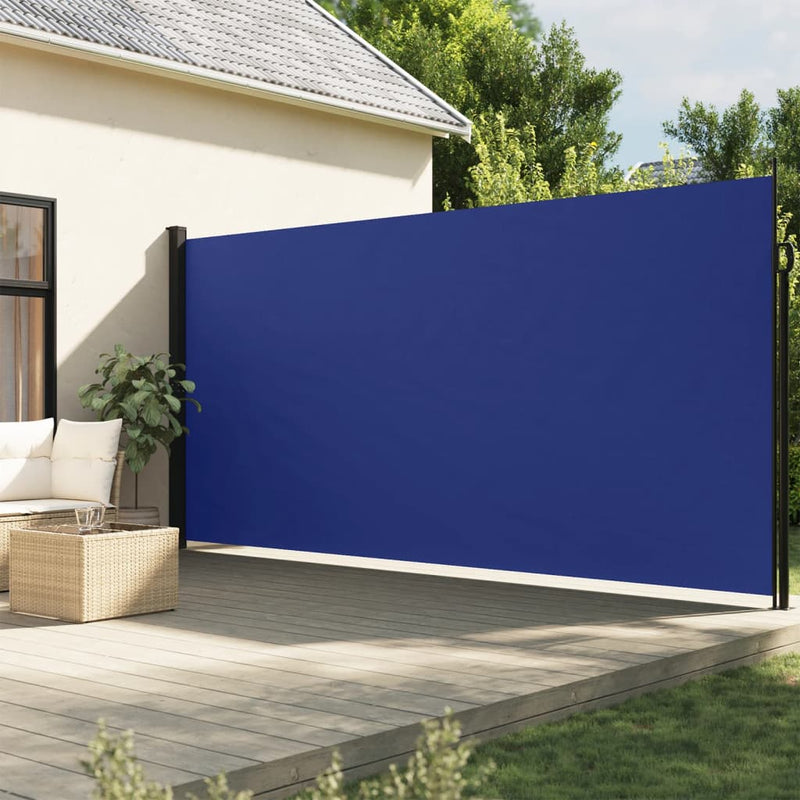 Afbeelding laden in galerijviewer, Vidaxl windscherm uittrekbaar 220x300 cm blauw
