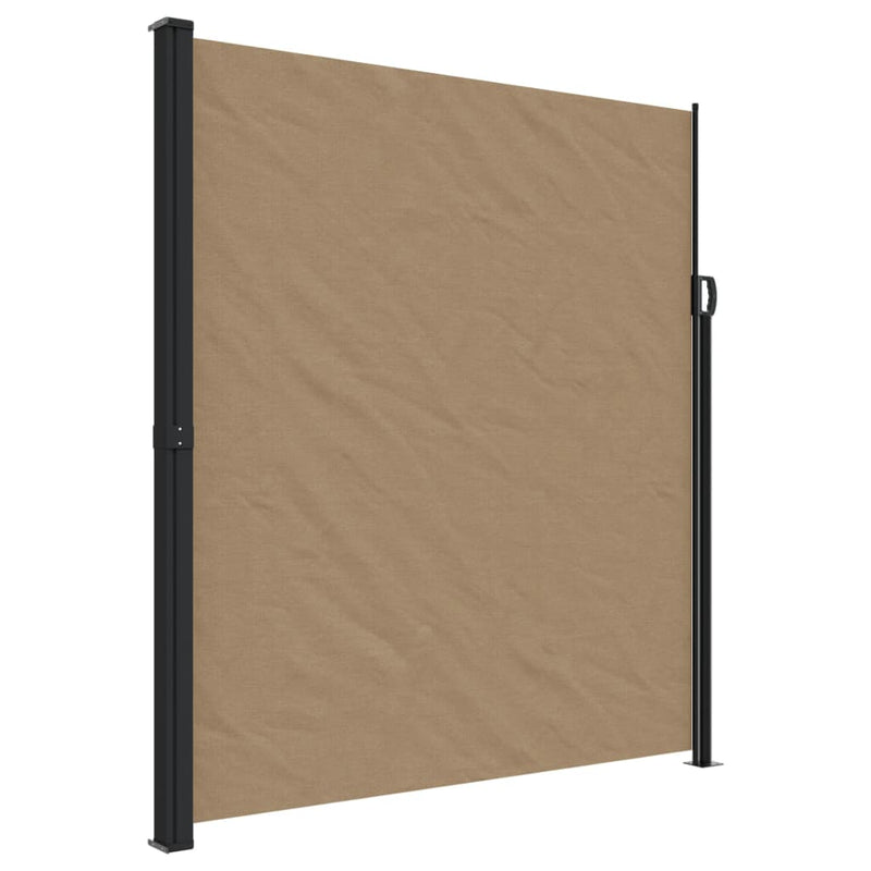 Afbeelding laden in galerijviewer, Vidaxl windscherm uittrekbaar 220x300 cm taupe
