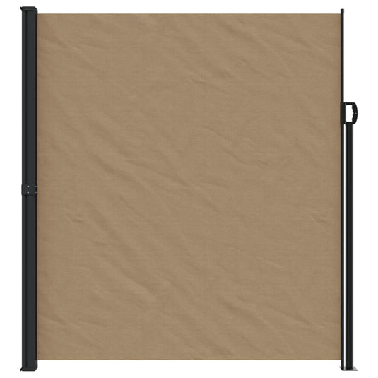 Vidaxl windscherm uittrekbaar 220x300 cm taupe