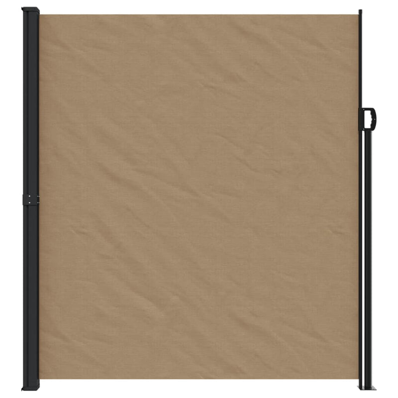 Afbeelding laden in galerijviewer, Vidaxl windscherm uittrekbaar 220x300 cm taupe
