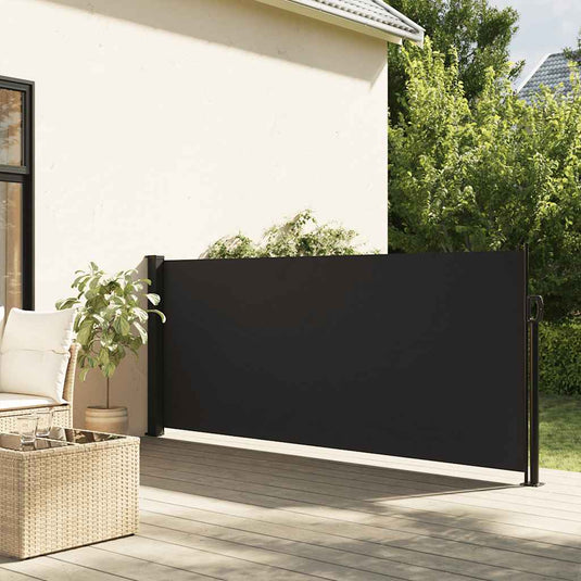 Vidaxl windscherm uittrekbaar 100x500 cm zwart
