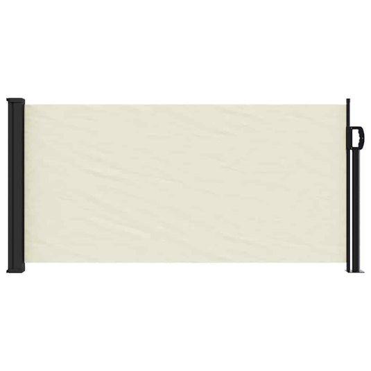 Vidaxl windscherm uittrekbaar 100x500 cm crèmekleurig