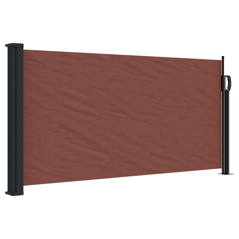 Afbeelding laden in galerijviewer, Vidaxl windscherm uittrekbaar 100x500 cm bruin
