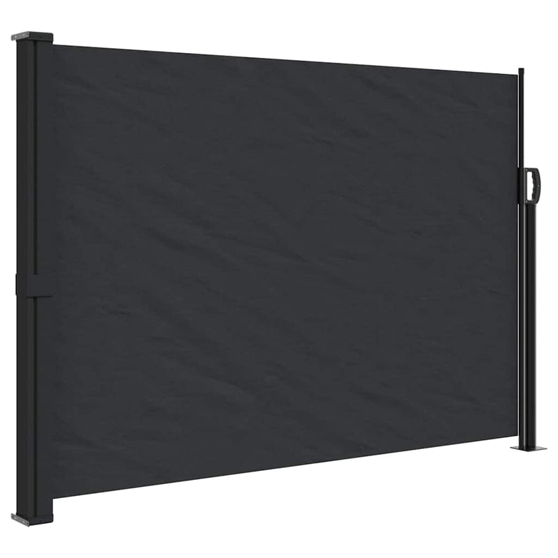 Afbeelding laden in galerijviewer, Vidaxl windscherm uittrekbaar 140x500 cm zwart
