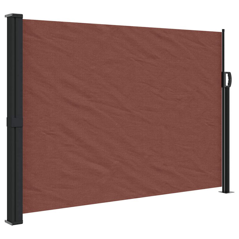 Afbeelding laden in galerijviewer, Vidaxl windscherm uittrekbaar 140x500 cm bruin
