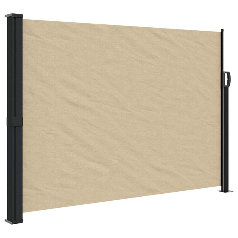 Afbeelding laden in galerijviewer, Vidaxl windscherm uittrekbaar 140x500 cm beige
