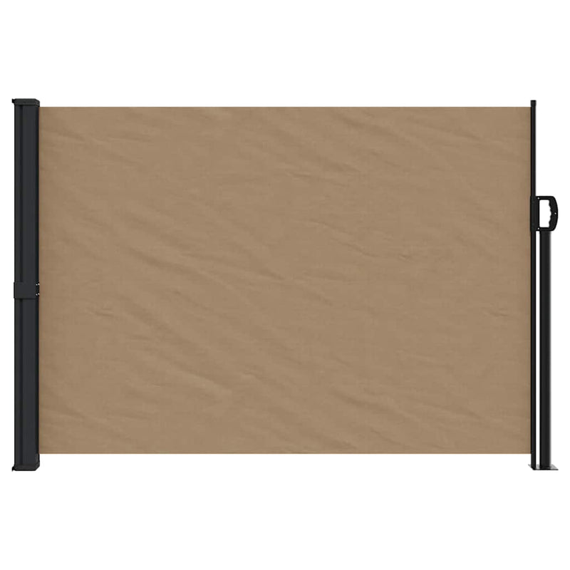 Afbeelding laden in galerijviewer, Vidaxl windscherm uittrekbaar 140x500 cm taupe
