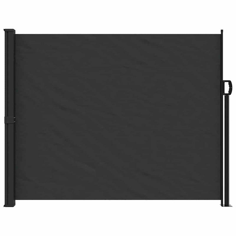 Afbeelding laden in galerijviewer, Vidaxl windscherm uittrekbaar 160x500 cm zwart
