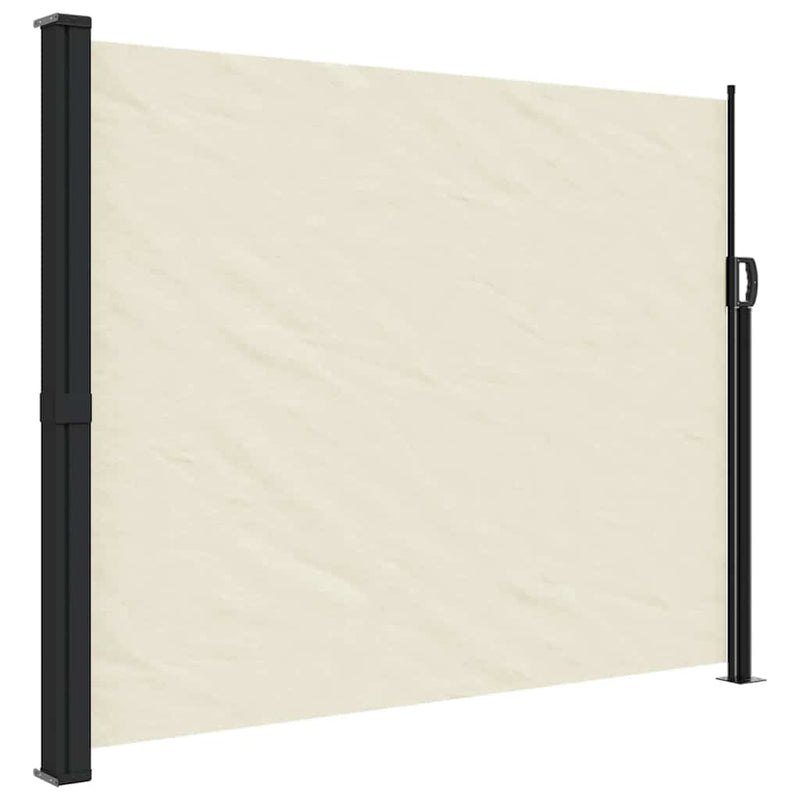 Afbeelding laden in galerijviewer, Vidaxl windscherm uittrekbaar 160x500 cm crèmekleurig
