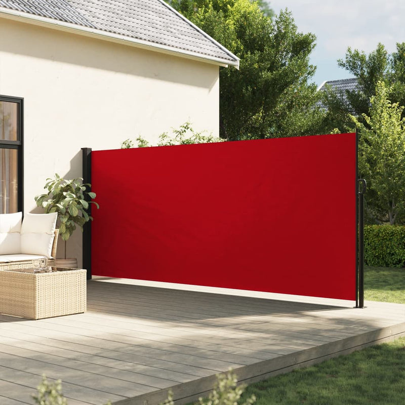 Afbeelding laden in galerijviewer, Vidaxl windscherm uittrekbaar 180x500 cm rood
