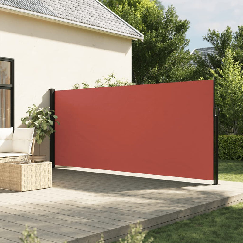 Afbeelding laden in galerijviewer, Vidaxl windscherm uittrekbaar 180x500 cm terracotta
