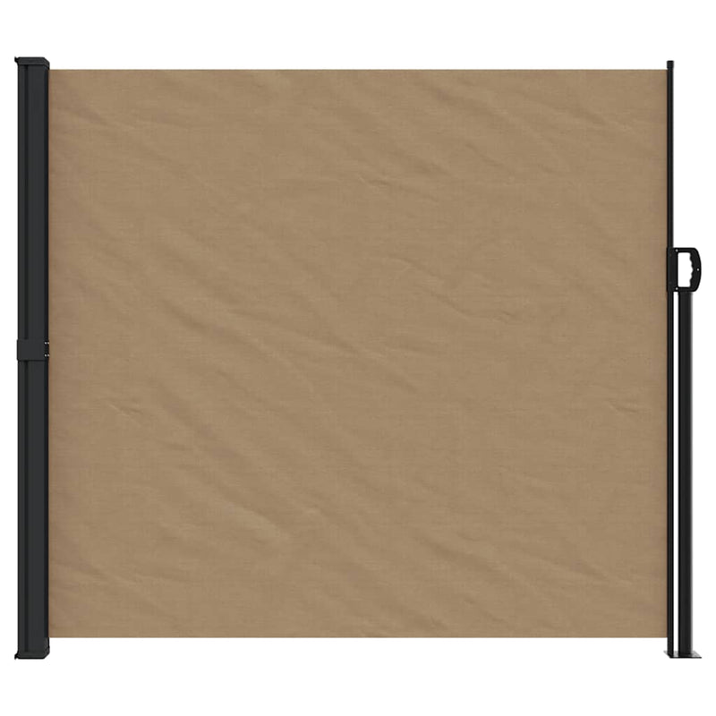 Afbeelding laden in galerijviewer, Vidaxl windscherm uittrekbaar 180x500 cm taupe
