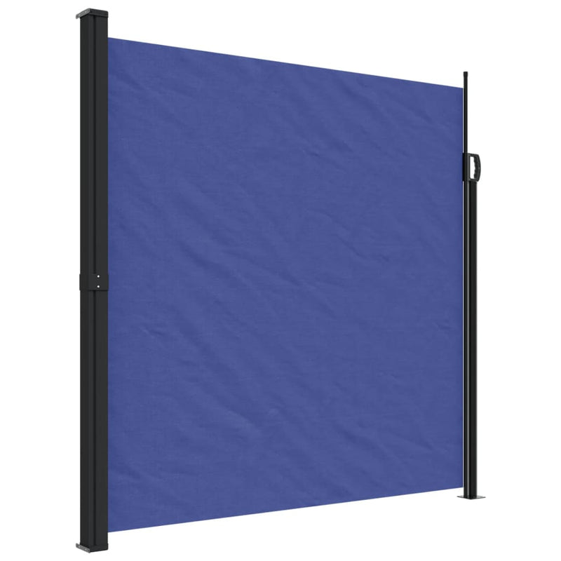 Afbeelding laden in galerijviewer, Vidaxl windscherm uittrekbaar 200x500 cm blauw
