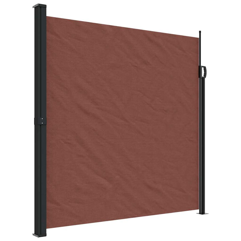 Afbeelding laden in galerijviewer, Vidaxl windscherm uittrekbaar 200x500 cm bruin
