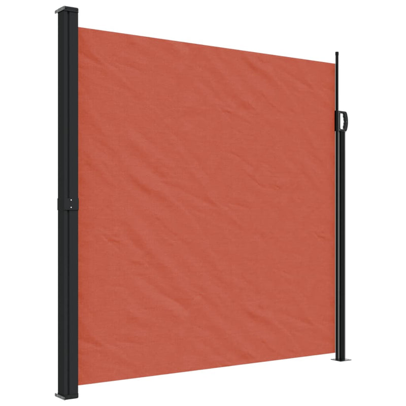 Afbeelding laden in galerijviewer, Vidaxl windscherm uittrekbaar 200x500 cm terracotta
